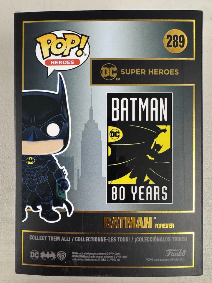 Batman (Forever) 289 ~ DC Heroes: Batman 80 Años ~ Vinilo Funko Pop Foto 3 de 4