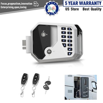 RV Keyless Door Lock Keypad & Fingerprint Remote Keys Rght Hinges Trailer Camper