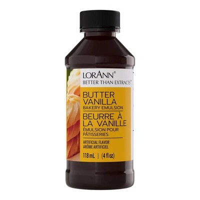 LorAnn Oils Butter Vanilla Bakery Emulsion (select size Below)