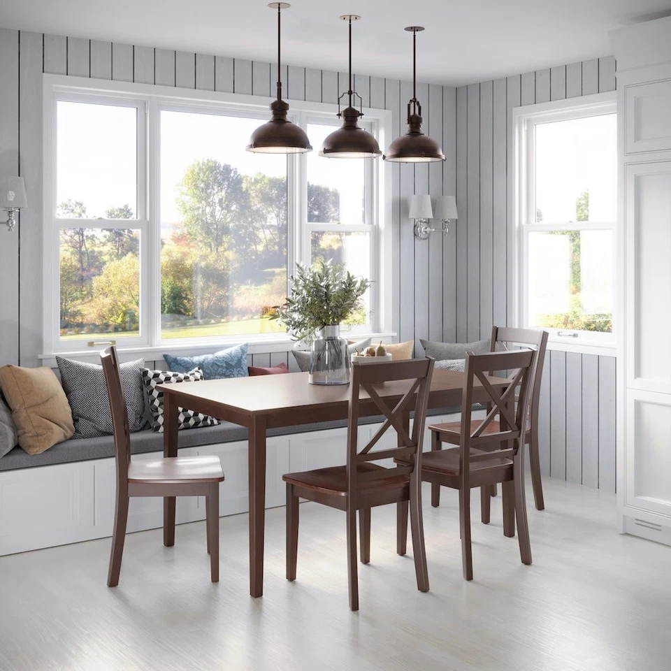 Simplicity Solid Wood Classic Cross-Back Dining Chair (Set of 2) - Image 4 of 4