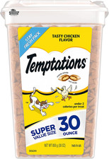 Temptations Classic Cat Treats Tasty Chicken Flavor Crunchy Soft 30 oz Tub
