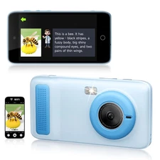 Kids Smart AI Learning Camera, 4.0'' Educational AI Toy Camera with Photo Rec...