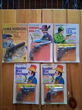 Cap Gun Pistol Miniature Collection, Lot of 5 