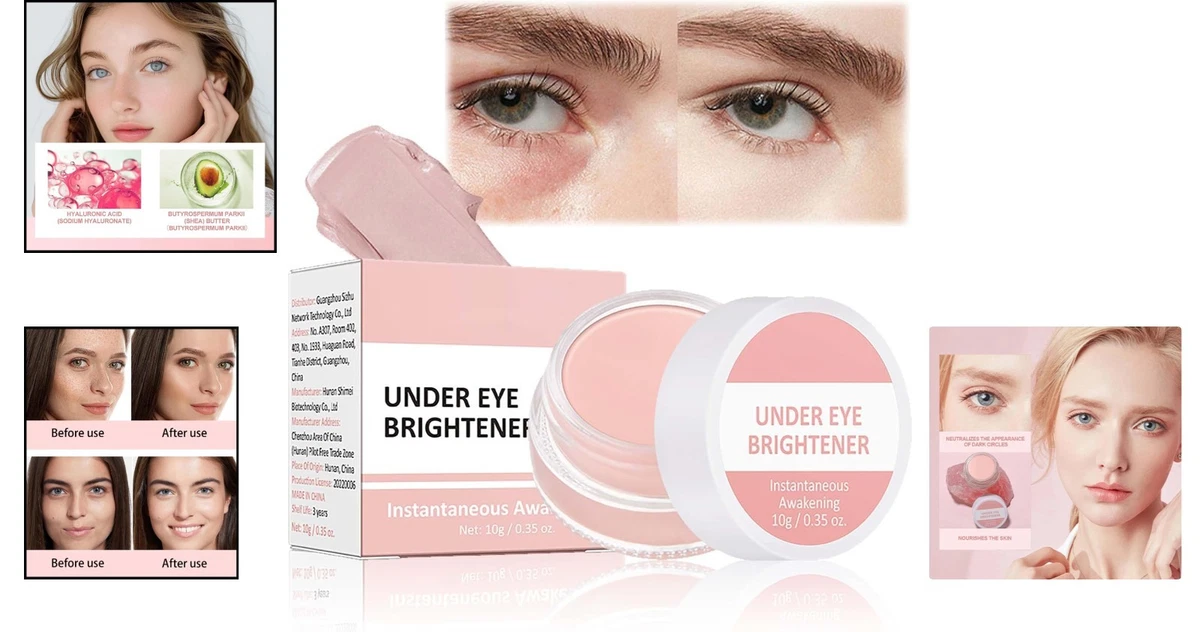 Full Coverage Under Eye Brightener and Concealer - 10g Moisturizing Cream
