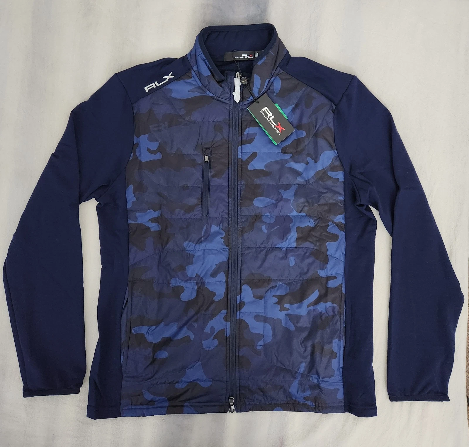 RLX Ralph Lauren Golf Hybrid Full-Zip Jacket Blue Camo Men's Size Medium NEW
Opens in a new window o