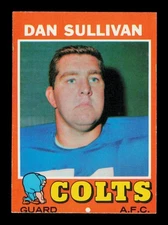 1971 Topps #108 Dan Sullivan RC Baltimore Colts EX