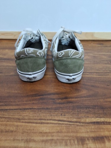 Scarpe VANS Old Skool da uomo taglia 11,5 Peace Paisley pattinatore foglia d'uva hipster - Foto 7 di 11