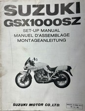 Original Factory Suzuki GSX1000 SZ Setup Manual, August 1981