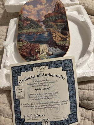 Bradford Exchange Spirit Calling Collector Plate