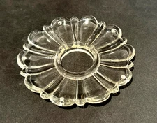CRYSTAL BOBECHE, Ø 100 mm, HOLE 28 mm, WITH 5 SMALL HOLES, FOR CHANDELIERS