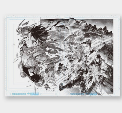 My Hero Academia Class 1-A Digital Manuscript Print Japan Exhibition Exclusive