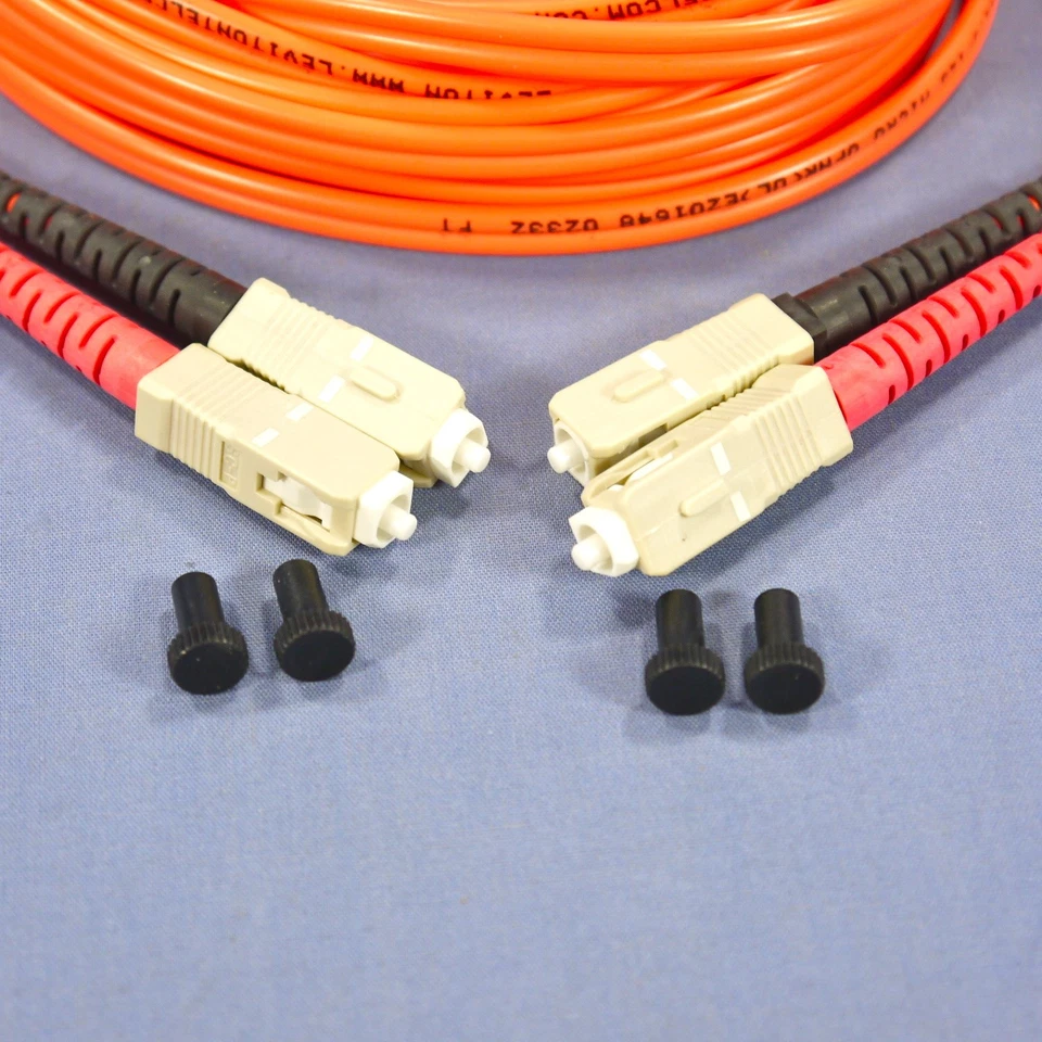 5M Fiber Optic Uplink Multi-Mode Duplex Patch Cable Cord SC 62.5/125 62DSC-M05 - Image 3 of 4