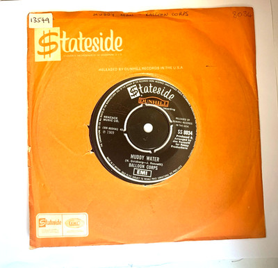 Muddy Water. by the Balloon Corps. Rare Stateside 45 from Jan1970
