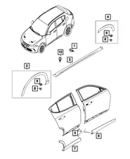 Genuine Mopar Push Pin 68354120AA