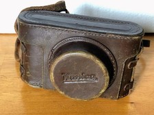 Vintage Konica 35mm Rangefinder Camera Brown Leather Case