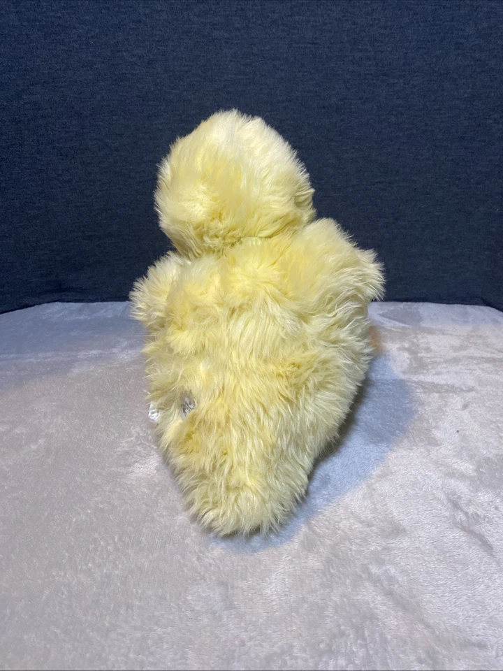 Vintage Hallmark Bunnies By The Bay Yellow Duck Plush Stripe Legs Green Shoes - Image 4 of 4