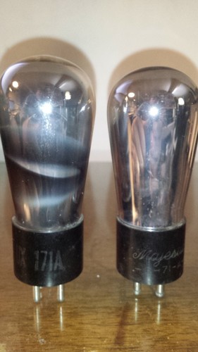 ⭐️Closely Matched Pair RCA  MAJESTIC UX 171A 71A Globe Balloon Tube TV-7 Tested
