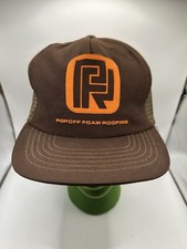 Vintage Trucker Hat Popoff Foam Roofing - Made In USA