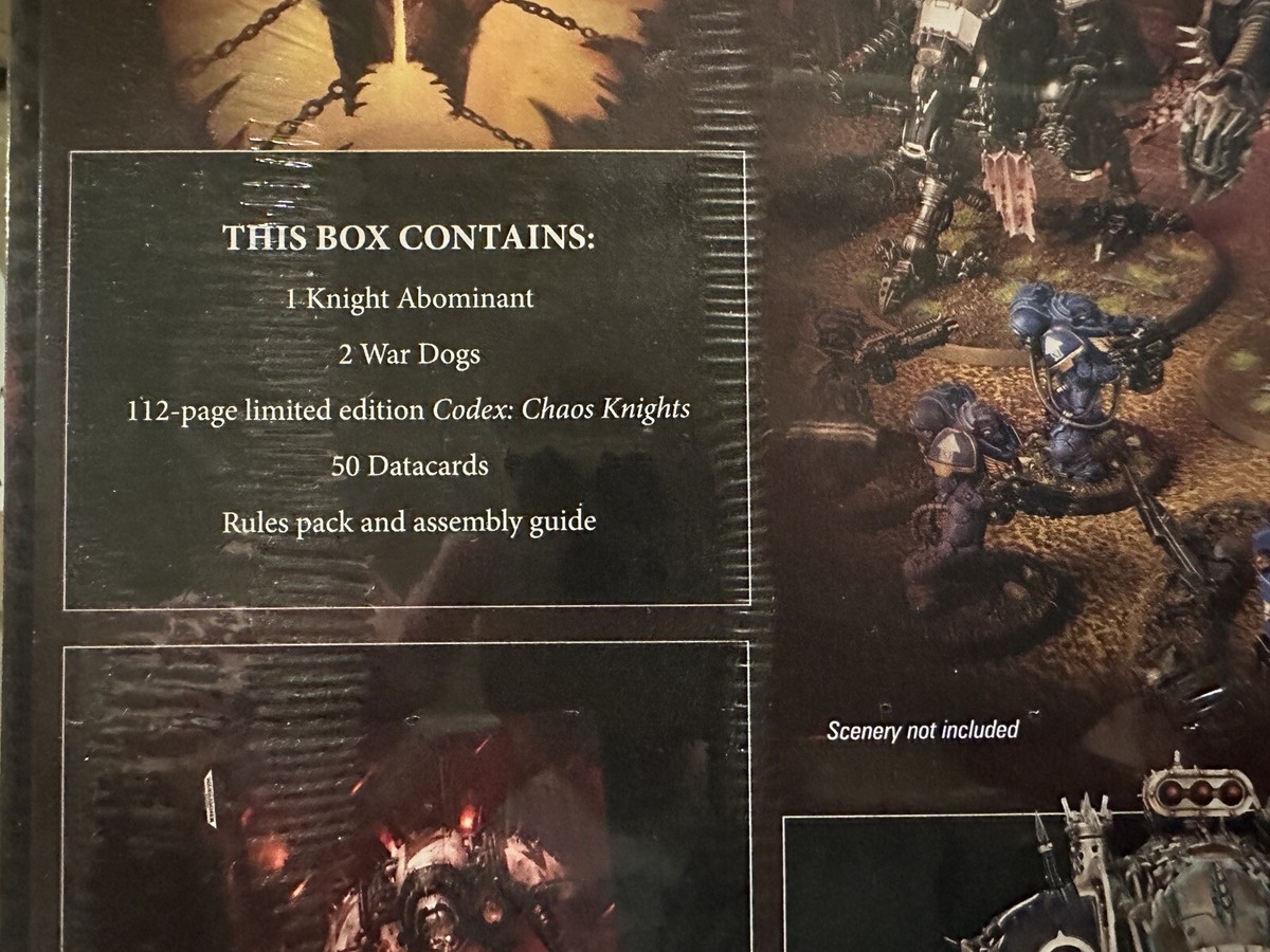 WarhammerChaos Knight's Battleforce新品未開封 Chaos Knights Army Set Warhammer 40K Box Set NIB | eBay