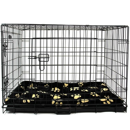 Dog Cage with Bed Metal Crate Puppy Pet Cat Carrier Training XS S M L XL XXL - Picture 46 of 117