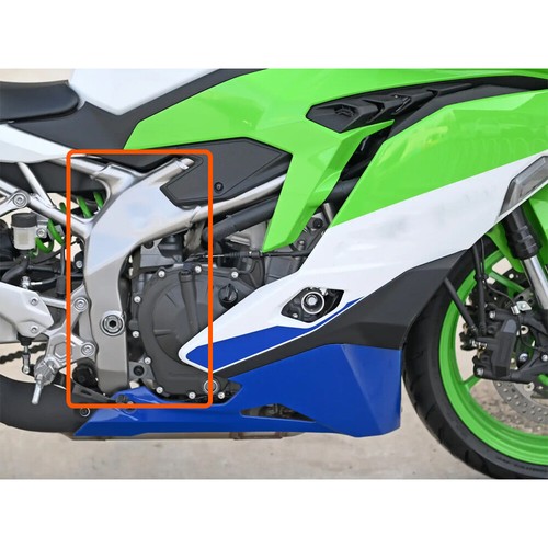 For Kawasaki ZX4RR ZX4R Dry Carbon Fiber Motorcycle Body Frame Cover Replace 2X - Picture 5 of 10