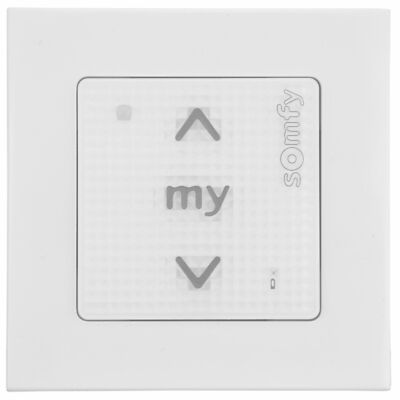 Somfy Smoove 1 IN RTS Pure Funkwandsender Funk Schalter Steuerung mit Rahmen NEU