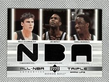 Wally Szczerbiak Joe Smith Terrell Brandon 2002-03 UD Honor Roll Triple Jersey