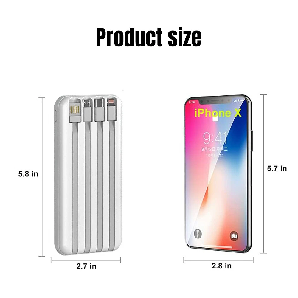 20000mAh Solar Wireless Power Bank Portable Phone Charger  