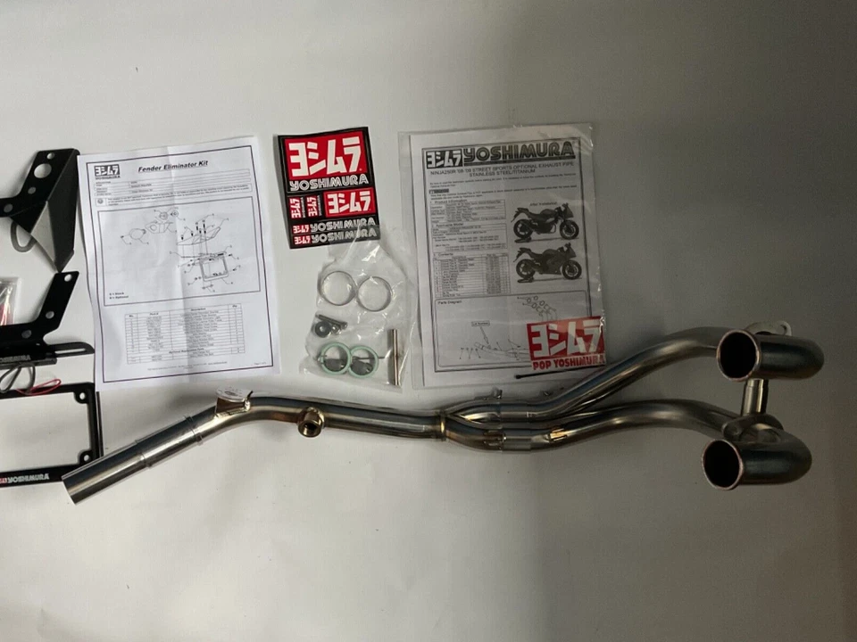 Juego de cabezales y kit eliminador de guardabarros Yoshimura Kawasaki Ninja 250R 2008-2012 Foto 2 de 4