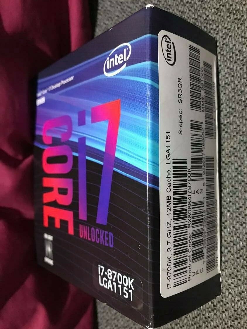 Intel Core i7-8700K Desktop Processor 6 Cores up to 4.7GHz