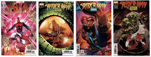 Spider-Man: India #1 2 4 MAIN Cover A & #3 GIANG Variant Cover B SET Lot 2023