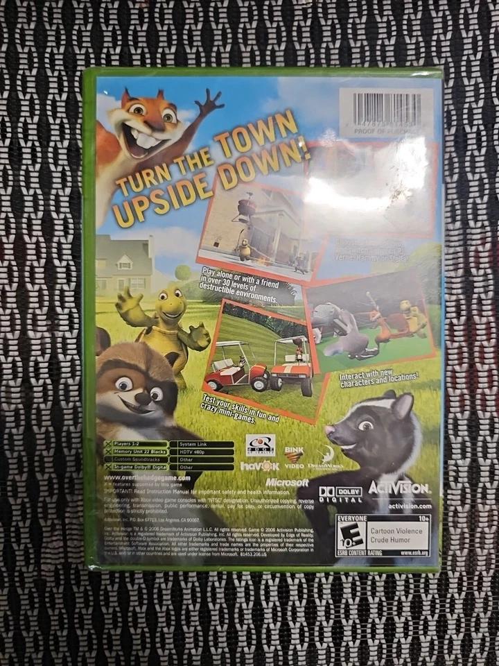 Over The Hedge Dreamworks Xbox 2006 New & Factory Sealed No Tears In Plastic - Image 2 of 2