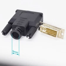 50pcs DVI 24+5 Male DVI-D 24+5 Pin Male Solder Type Adapter Connector Black