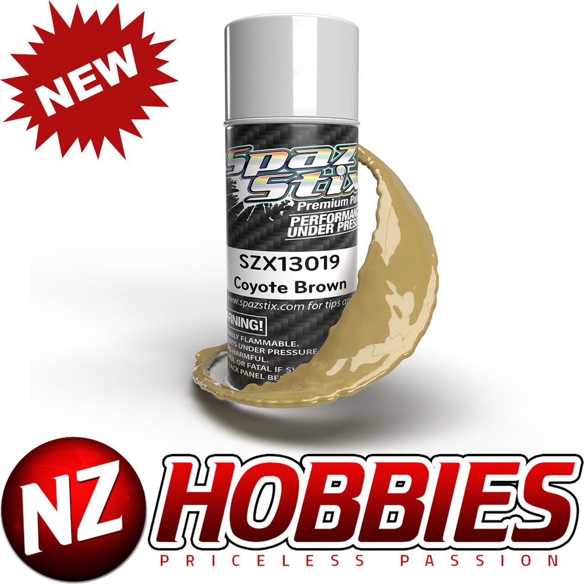 Spaz Stix SZX13019 Coyote Brown Aerosol Paint, 3.5oz Can | eBay