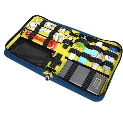 Universal Blau Reisekoffer Organizer Elektronik & Zubehör Kabel Ladegeräte