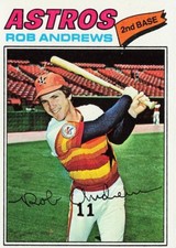 Rob Andrews 1977 TOPPS Baseball Card #209