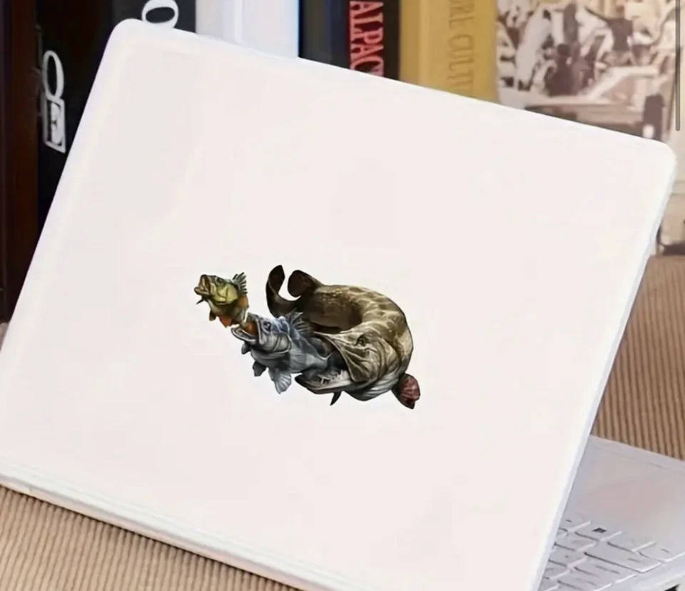 PIKE FISHING FISHING BOX / CAR WINDOW DECAL Large PLUS 10 Fishing Decals - Image 4 of 4