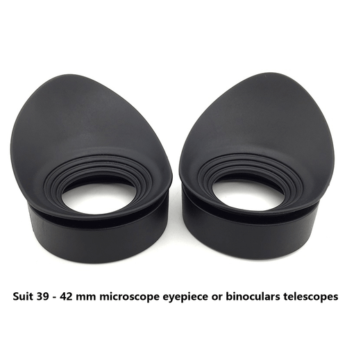 Un par de binoculares de goma microscopio para ojos protectores oculares diámetro interior 40 mm - Imagen 5 de 12