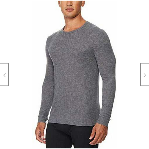 32 GRAD Herren Wärme Langarm Rundhalsausschnitt T-Shirt, Größe S Farbe weiß/anthrazit - Bild 3 von 3