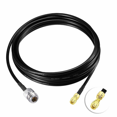 Helium Hotspot Miner N-Type Female RP-SMA Male 20Ft RG58 Low Loss Antenna Cable