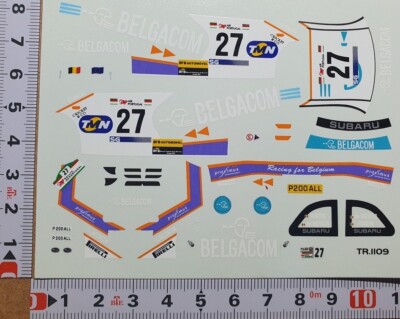 DECALS 1/43 SUBARU IMPREZA - #27 - DE MEVIUS - RALLYE PORTUGAL 1998 - DCC14358