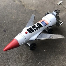 Thunder Bird 1 Space Jet Vintage Die-Cast Metal Thunderbirds Yot Toys White USA