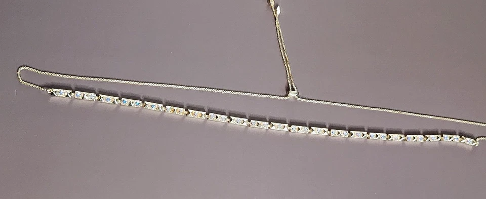 Collar Gargantilla Ajustable Kendra Scott Oro Verónica Barra Brillante Foto 4 de 4