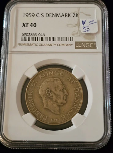 1959 CS Denmark 2K NGC XF40