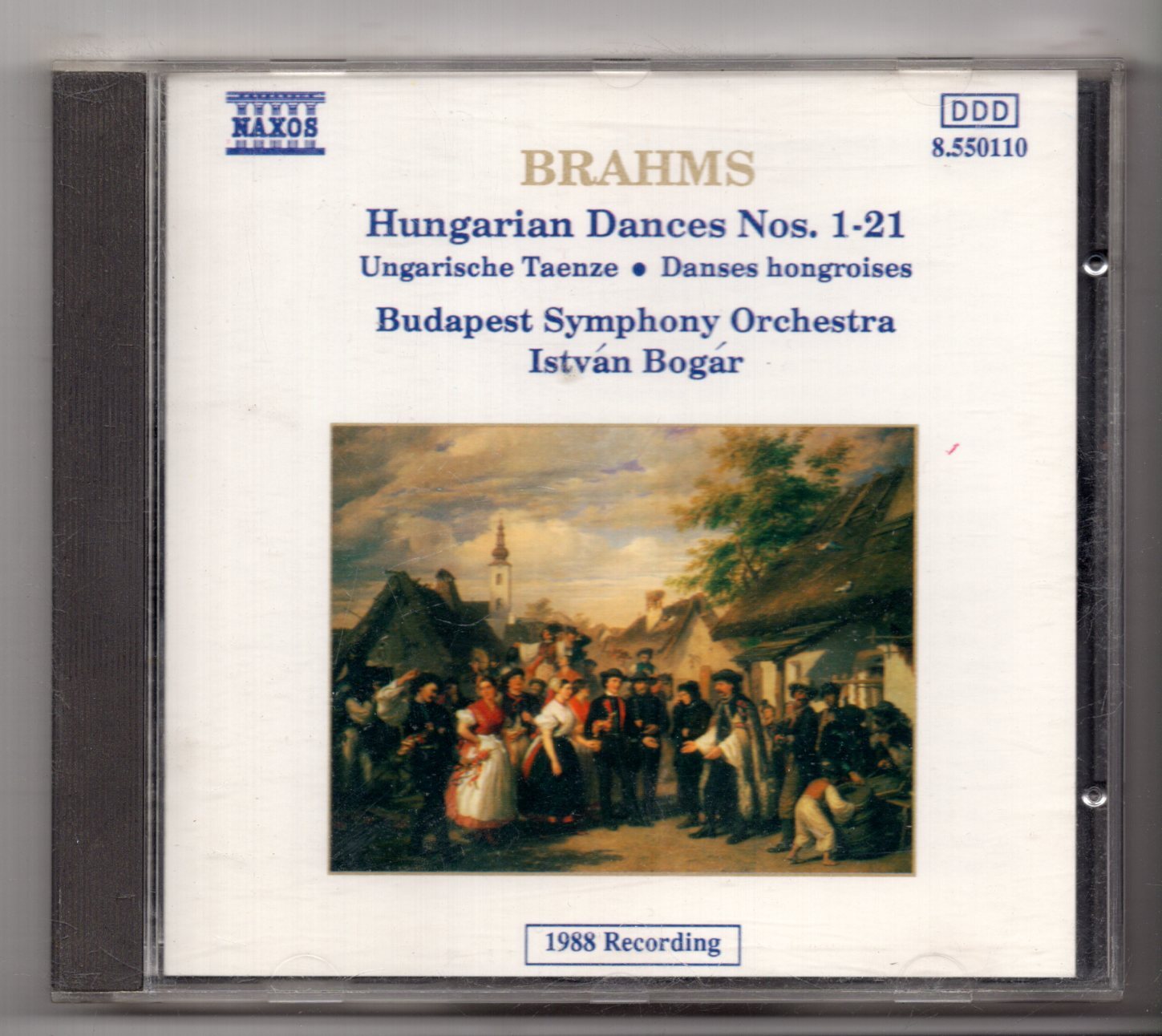 (KS809) Brahms, Hungarian Dances Nos 1-21 - 1988 CD