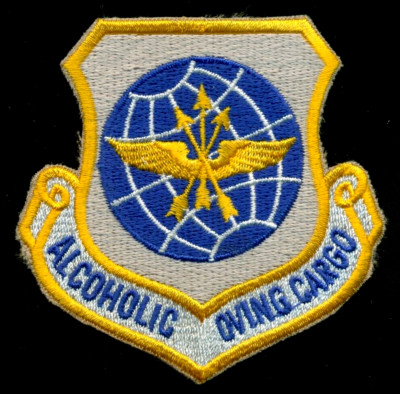 USAF AMC Alcoholic Moving Cargo Patch J-18