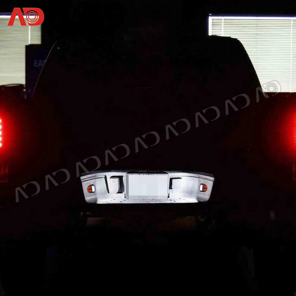 For 88-00 Chevy C/K 1500 2500 3500 "BRIGHT WHITE" LED License Plate Lights Lamps - Image 3 of 4