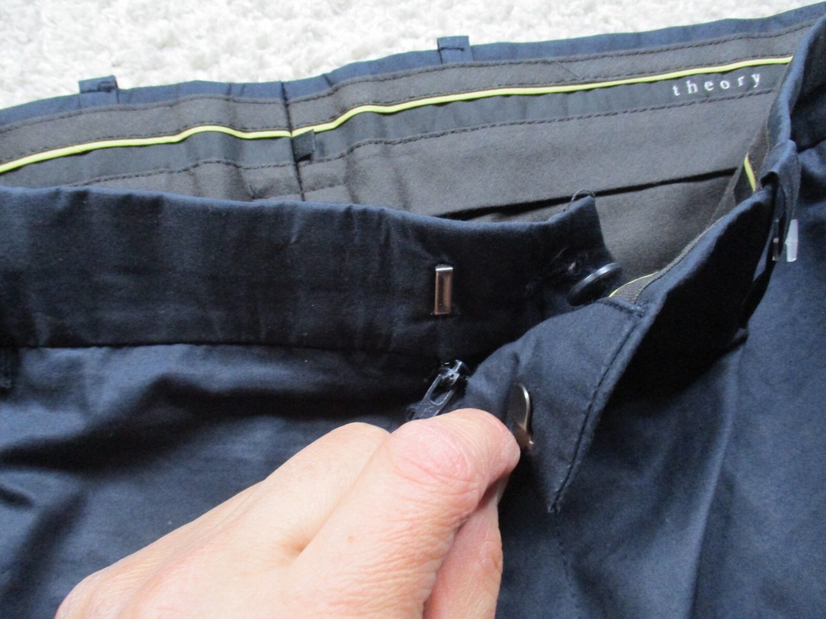 Theories Chino Pantsサイズ36新品未使用 Theory Pants Mens 36 Blue Chino Straight Flat Front Cotton
