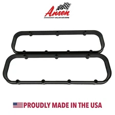 Big Block Chevy Valve Cover Spacers Black - Die-Cast Aluminum - Ansen USA