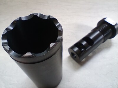 Muzzel Brake CP 1/2-13 Two Piece Compensator Deflector